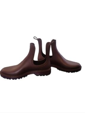 TONI PONS Chelsea Rain Boot Hybrid Womens Size 10 Chunky Sole Plum